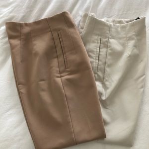 Zara High Waisted Trouser (2) Pairs
